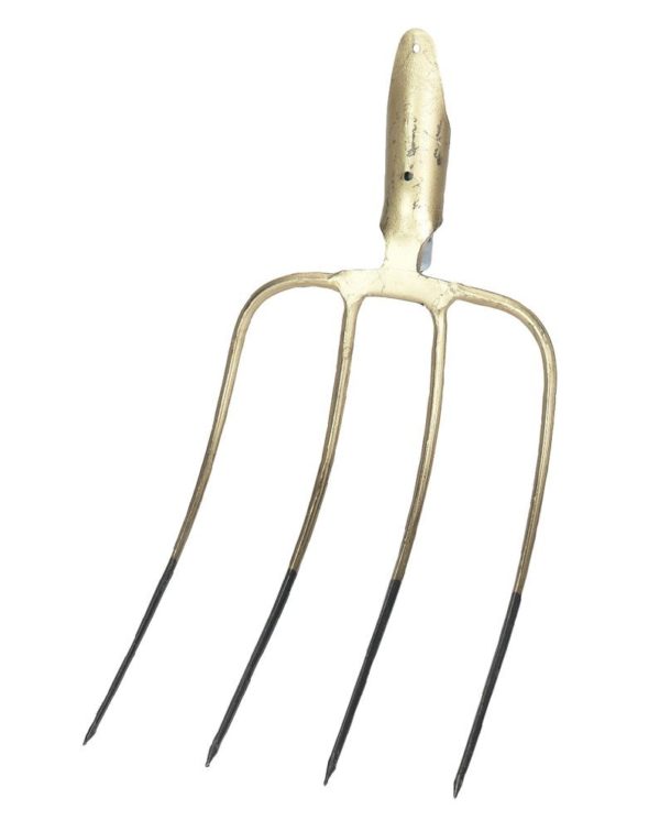 Fourche à fumier avec manche