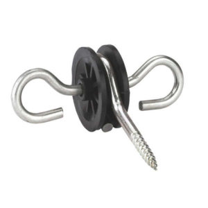 Isolateur pour passage de clôture - noir - (10 pcs)